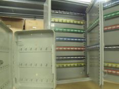 pair of key safes with keys