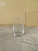 10 x 8.5oz highball glasses in plastic storage crate