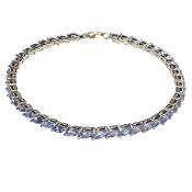 Marquise Cut Tanzanite & Platinum Over Silver (5.05ct). Appraisal value $3,281.00 approx £2,129.19