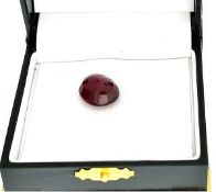 A beautiful Oval Cut Ruby Gemstone totalling 18.62 carat. Appraisal value $4,236.00 approx £2,752.92