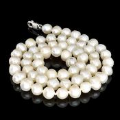 18'' Cultured Freshwater Pearl Silver Clasp Necklace. Appraisal value $2,487.00 approx £1,611.64