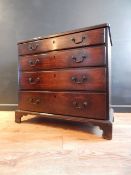 GEORGE II PERIOD MAHOGANY CHEST CIRCA 1750. Condition: completely original , good patination,