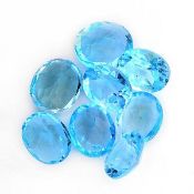 Collection of Oval Cut Blue Topaz Parcel total of 35.00ct. Appraisal value $850.00 approx £552.00