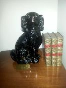 Single Black Spaniel, Fireplace Dog, 14 Inches Tall - INCLUDES FREE UK DELIVERY
