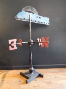 MALLARD TRAIN WEATHER VANE. Train Weathervane 1960’s folk art by train enthusiast, with the