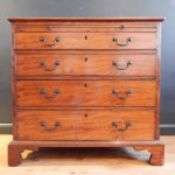 GEORGE III PERIOD MAHOGANY BACHELORS CHEST. Condition: Small Proportions, nice colour, original
