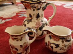 3 x Masons Mandalay Jus Heights 160mm - 90mm -80mm very good condition - No Reserve