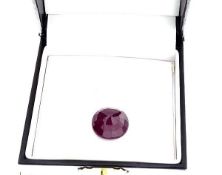 5k 19.35CT Oval Cut Ruby Gemstone - 19.35CT Oval Cut Ruby Gemstone - No Reserve