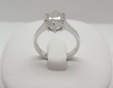 2 carat diamond set in 14 carat white gold.
Diamond – H Colour – Clarity I3