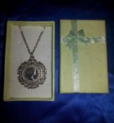 Lucky 1960 Sixpence Mounted in Pendant on White Metal 17