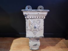 LEAD HOPPER. Early 19th Century Lead Hopper 24″ High 11 3/4″ Wide Paint needs removing, use for wall