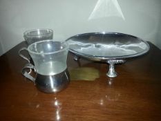 Pair of Duralex Mugs together with a Footed Fruit Stand - INCLUDES FREE UK DELIVERY