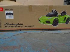 1 x Official Rastar Lamborgini Aventador LP700-4 Ride in Kids car. Top spec, High quality! RRP £229!