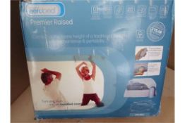 1 x AeroBed Raised Air Bed - Double. Turn any room into a comfortable bedroom in just seconds with