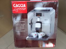 1 x Gaggia Brera Bean to Cup Coffee Machine, Fully Automatic. Silver. 15 Bar Pressure. Water Tank
