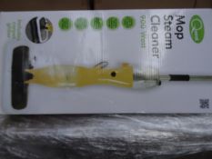 1 x Quest Mop Steam Cleaner 900W. 500ML easy to fill water tank, devours dirt and eliminated odours,