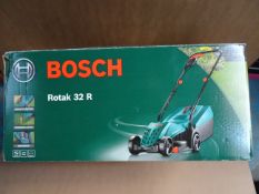 1 x Bosch Rotak 32 R 32cm Electric Rotary Lawn Mower, High quality, High spec! Approx RRP Value £