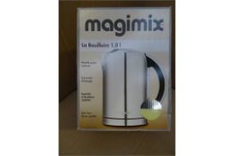 1 x Magimix La Bouilloire 1.8L Kettle. Stainless steel double wall . Concealed element limits