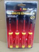 48 x Am-Tech Quality Tools. 4 Piece Insulated Screwdriver sets. Insulated to 1000 Vots. 2 x