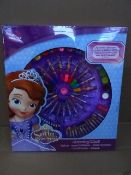 12 x Disney Sofia The First 110 Piece Colouring Wheels. Includes: 14 Oil pastles, 13 Coloured