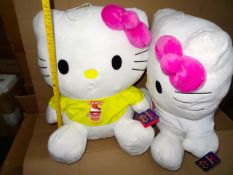 6 x Extra Large Hello Kitty 'Mega Plush' Teddy Bears. Very high quality. Approx 55cm Tall! RRP £55