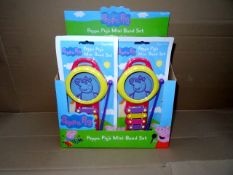 48 x Peppa Pig's Mini Band Set. Brand new and Packaged. RRP £9.99 Each! Total RRP Value £479.52!