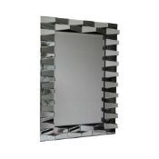 Large Unusual Contemporary Beveled Rectangular Wall Hanging Mirror    Brand New and Exclusive