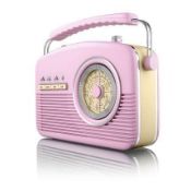 Akai Pink A60010BL Retro Vintage Radio 4 Band Tuner AM/FM 3 Year Warranty Gift    
Retro Vintage
