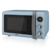The Swan Vintage 20L Digital Microwave exudes retro style and makes life easier in the kitchen.