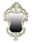 Stunning White Wall Hanging Ornate Carved Mirror - REDUCED TO CLEAR 106cm x 69cm     Brand New