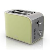 Swan Retro Vintage 2 Slice Toaster Kitchen 800W - Green   Brand New with 2 Year Manufacturer