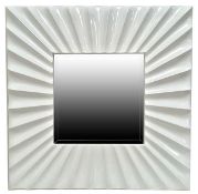 Luxurious Very Large High Shine White Wall Mounted Bevelled Contemporary Mirror REDUCED TO