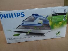 1 x Phillips EnergyCare 2400 Watt Steam Iron. Extra Long 3M Cord, 100% Steam power, 20% Less energy!