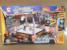 1 x W Stack Down Universe 560 Piece Survior series deluxe ring with ryback, john cena, brock lesnar,