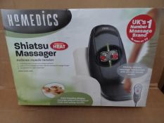1 x Homedics Shaitsu Massager with heat. Releaves muscle tension. Penetrating heat for an improved