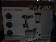 1 x Empire Cook 3 in 1 Multi Function Stand Mixer, includes dough hook, egg whisk and mixer blade.