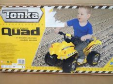 1 x Tonka 6V Battery Operated Quad. Great fun for kids aged 3+! Heavy duty. High quality! Very