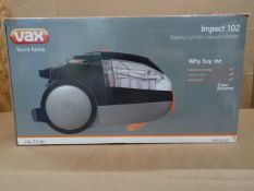 1 x Vax Impact 102 Bagless Cylinder Vacuum Cleaner. C86-TO-Be. Single cyclonic technology,