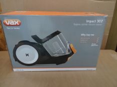 1 x Vax Impact 302 Bagless Cyclinder Vacuum Cleaner. C86-ID-Be. Single Cylonic technology,