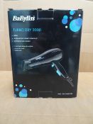 6 x Babyliss Turbo Dry 2000. 2000W Heat balancing ceramic technology hair dryers. Lightweight and