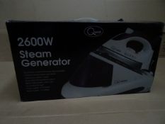 1 x Quest 2600W Steam Generating Iron. Aluminium covered soleplate, variable temperature and
