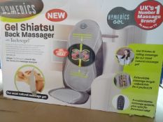 1 x Homedics Gel Shiatsu Back massager with technogel. Top spec! With heat, unique technogell smooth