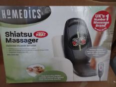1 x Homedics Shiatsu Massager With Heat! Releaveds muscle tension. Penetrating heat for an