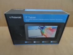 4 x Polaroid 7 Inch Android Tablet PC's. Wifi, Card Reader, Micro USB Port, Front and Rear