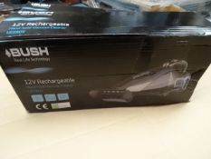 1 x Bush 12v Rechargeable Hand-Held Vacuum Cleaner UDI809. DC 12V, Wall mountable, Turbo Brush. High