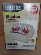1 x Homedics Shiatsu Cushion, Sooths Tired muscles, for use on legs, calves, lumbar, neck and