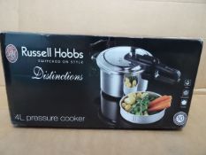 1 x Russell Hobbs Distinctions 4L Pressure cooker. High quality! Very high retail value! Unchecked/