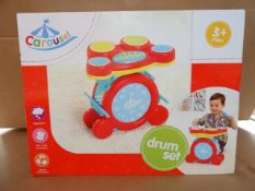 1 x Carousel Drum Kit. Imagination, hand to eye co-ordination, sensory devolpment! High retail