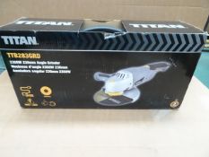 1 x Titan 2350W 230mm Angle Grinder. Model: TTB283GRD. Powerful grinder with adjustable guard,