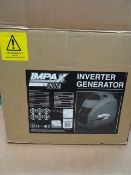 1 x Impax Professional IM2500I Inverter Generator. RRP £449! New and Boxed! AC Output: 230v-50Hz,